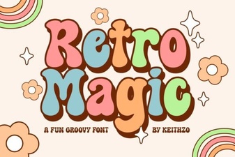 Craft Vintage Posters with Retro Magic Font