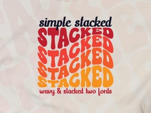 Simple Stacked Fonts: Typography Design Ideas