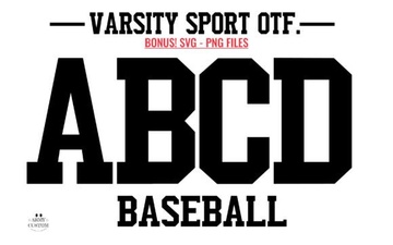 Varsity Army Fonts for Sports Branding & Diy Projects