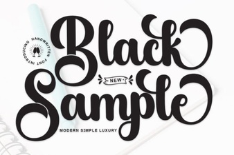 Free Black Sample Fonts for Creative Projects