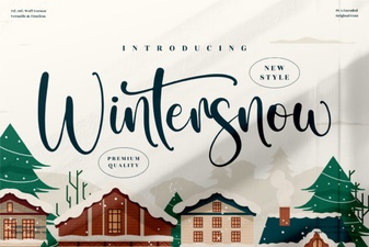 Wintersnow Font: a Modern Creative Typeface