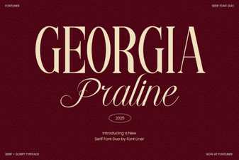 Georgia Praline: a Creative Font for Elegant Designs